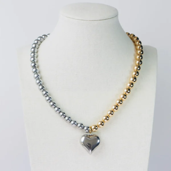 Collar bitono corazón - Imagen 2
