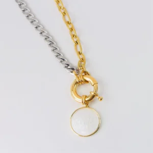 Collar bitono San Benito de Madre perla