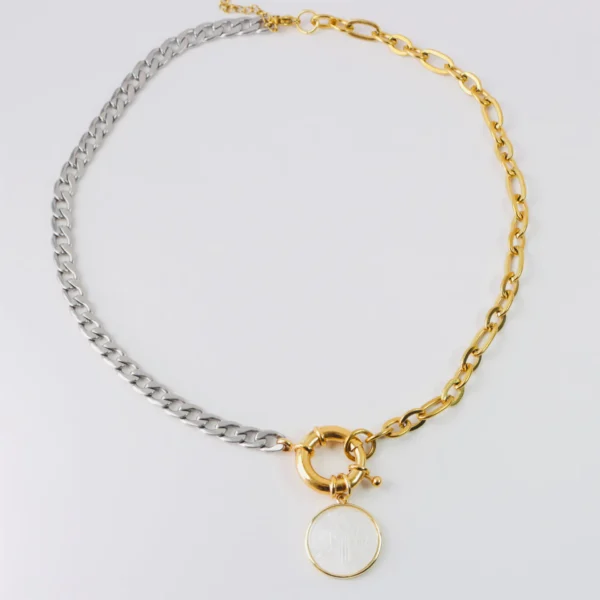 Collar bitono San Benito de Madre perla - Imagen 4
