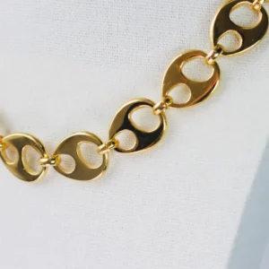 Collar cadena doble perforación