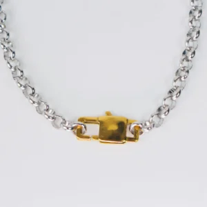 Choker bitono con candado