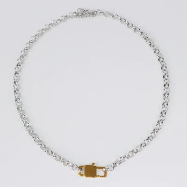 Choker bitono con candado - Imagen 3