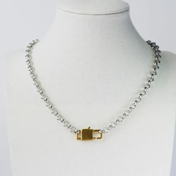 Choker bitono con candado - Imagen 2