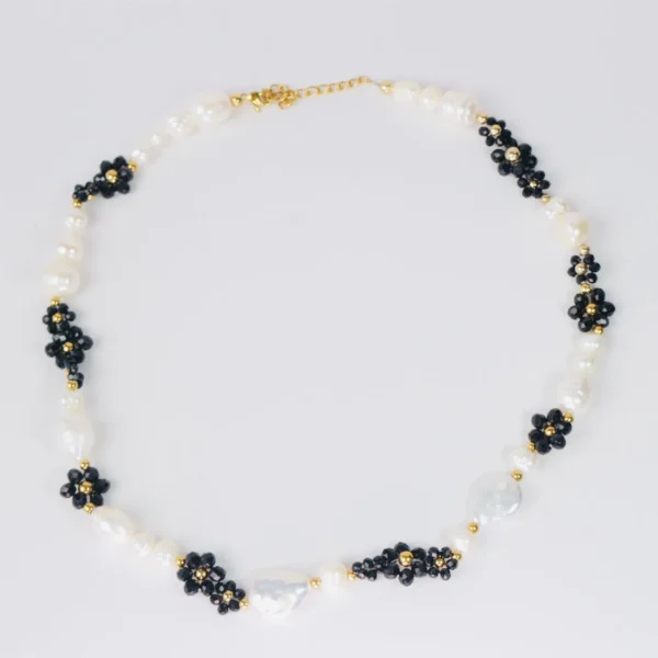Chocker flores negro - Imagen 4