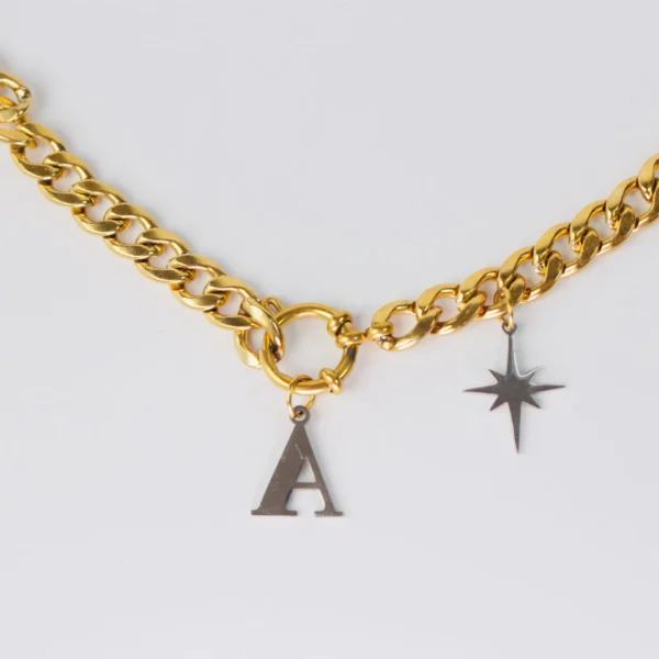 Collar con inicial y estrella - Imagen 4
