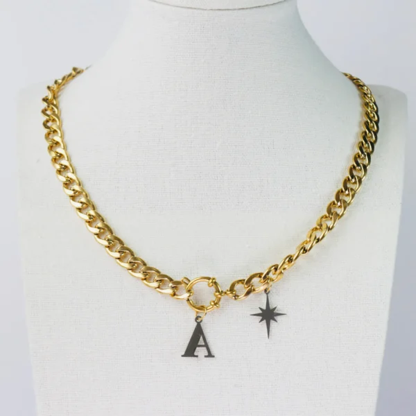 Collar con inicial y estrella - Imagen 2